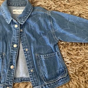 Zara Kids Lightweight Blue Denim Jacket